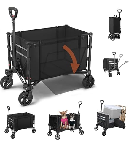 Amazon.co.jp: Overmont キャリーカート アウトドアワゴン 150L 大容量